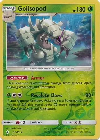 Guardians Rising Golisopod #9/145 reverse holo